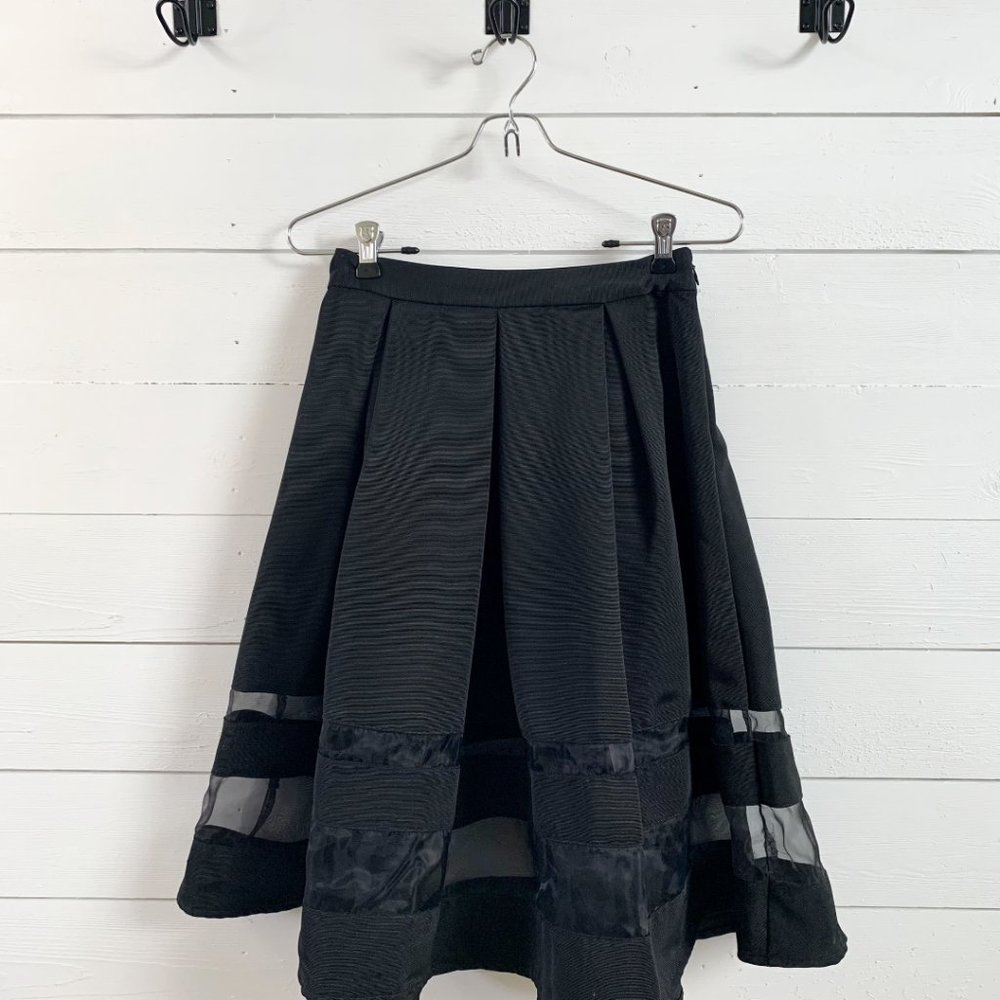 Express Black High Waisted Aline Skirt